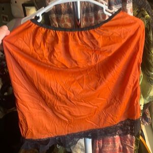 Unmarked Vintage Orange Skirt